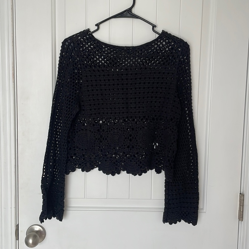 Crochet Knit Top